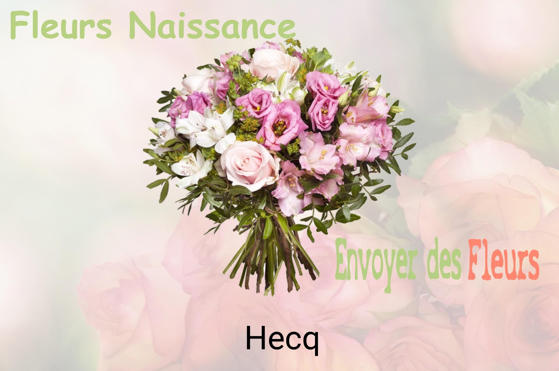 Bouquet de fleurs de naissance livré à Hecq